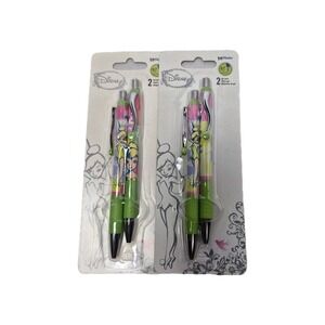 Disney Tinkerbell Projector Pen Set Lot 2 Light Up Gel Pens InkWorks SEALED